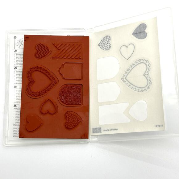 Stampin' Up! Hearts A Flutter Stamps Sizzix Framelits Die Love Valentine Wedding - Picture 6 of 9